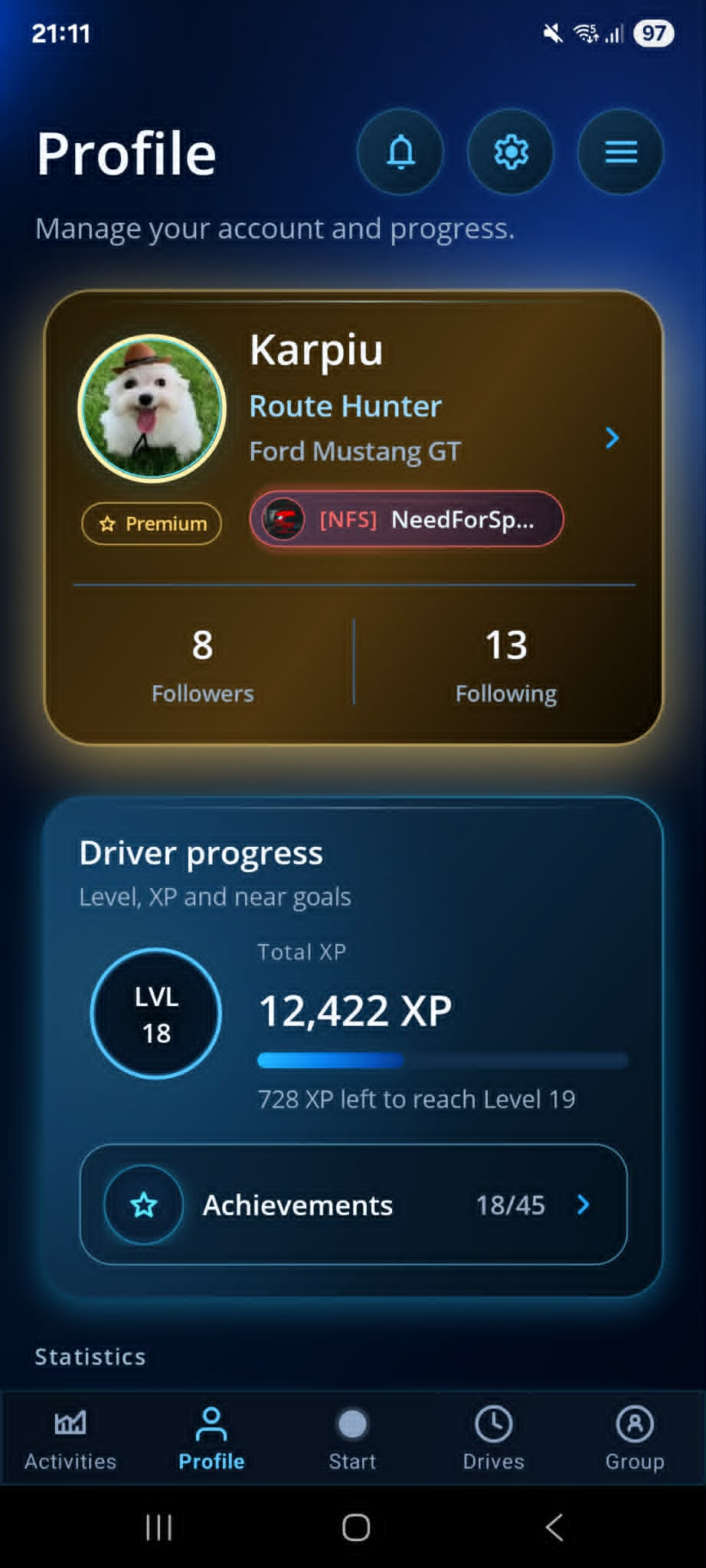 Driver profile