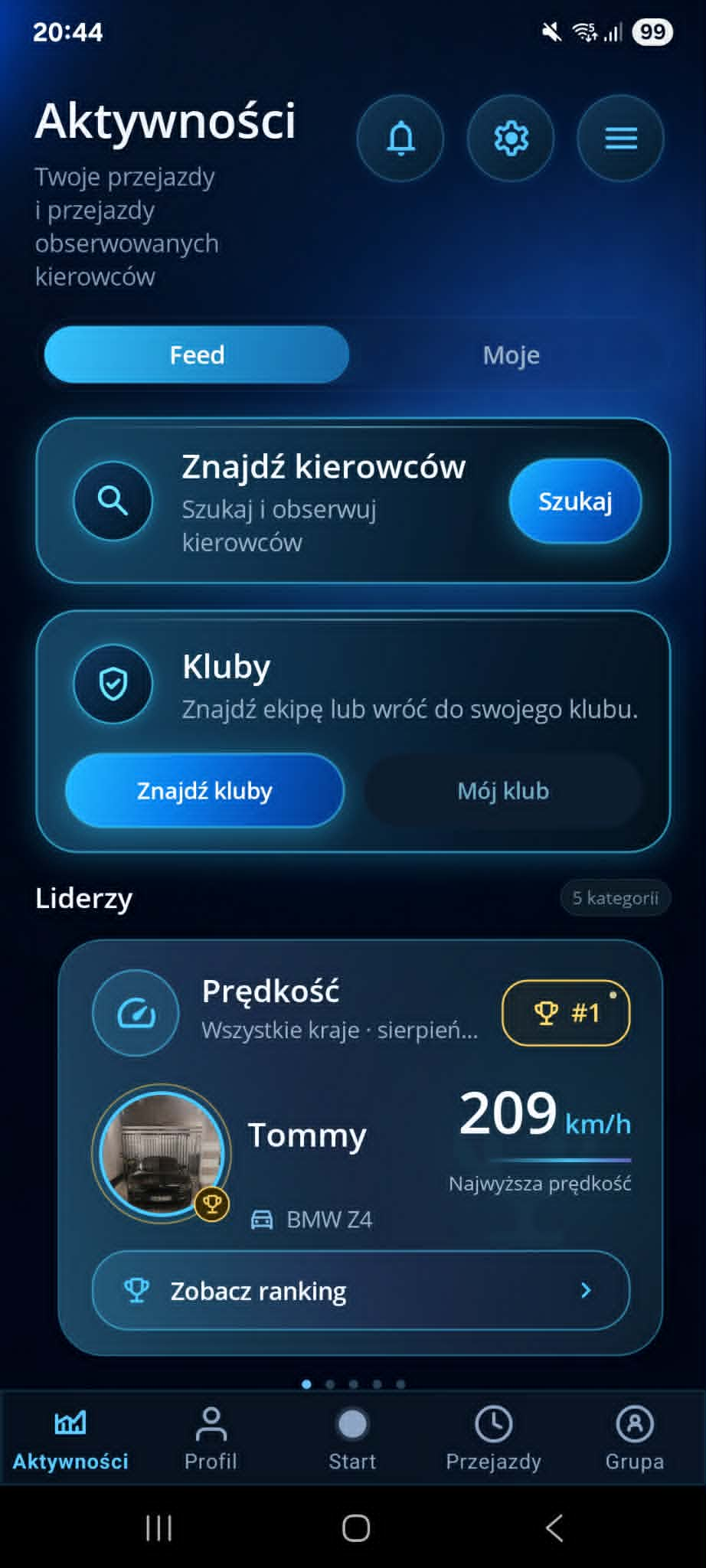 Activity feed