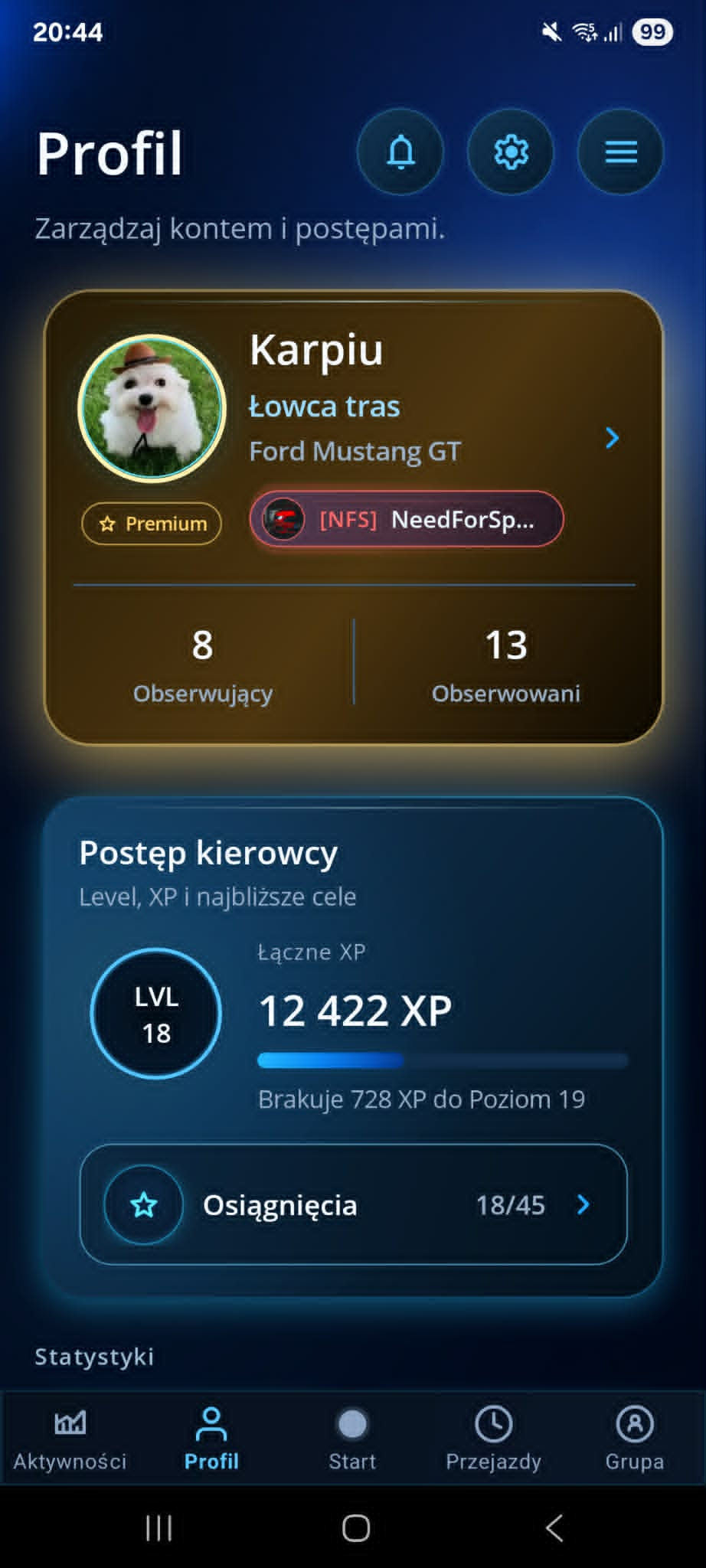 Driver profile